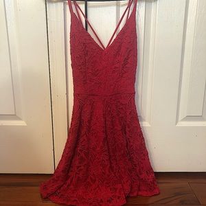Hot Pink Sparkly Lace Dress (Worn Once!)